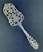 Ornate Dutch Silver Tea Cake Server