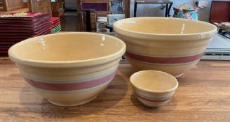 Set of 3 Vintage USA Mixing Bowls