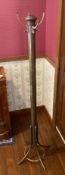 Antique 4 Coat Brass Coat Hanger