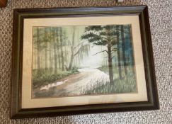 Framed Original Watercolor