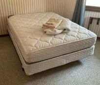 Queen Size Serta Mattress and Box Spring with Frame