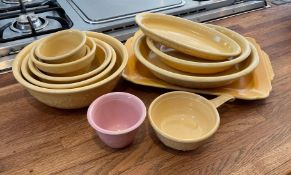 Set of 12 Ovenproof Glazed Bowls