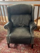 Leather Masters Reclining Wing Back Chair