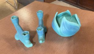 3 Hand Painted Ceramic Pieces