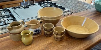Group of 9 Vintage Mixing Bowls and Pitchers