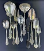 Assorted Silver Plated and Stainless-Steel Serving Pieces