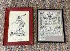 Framed Confederate Currency 15 x 19