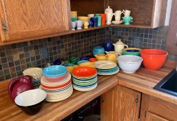 Large Diverse Collection of Fiestaware