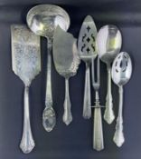 Assorted Silver Plated and Stainless-Steel Serving Pieces