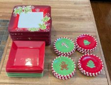 Karibe Home Accents 36 Piece Christmas Dinnerware