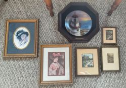 Framed Collector's Lighthouse Plate