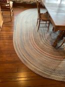 Oval Braided Wool Area Rug