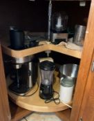 Cabinet Lot of Small Appliances