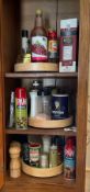 Cabinet Lot Lazy Susans and Salt and Pepper Shakers