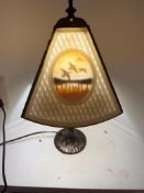 Lithophane accent lamp, potentially a Meyda Tiffany model