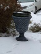 Pair of Large Resin Outdoor Planters