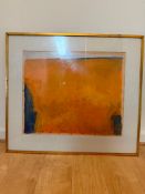 Original Soak Stained Abstract Water Color by Nora Draper Untitled