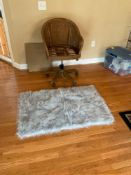 Wicker Office Chair on Casters