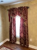 2 Sets Draperies with Rods