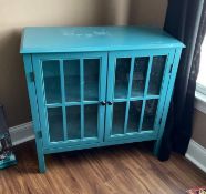 2 Door Glass Front Cabinet