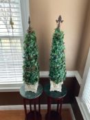 Pair of Ivy Topiaries in Planters