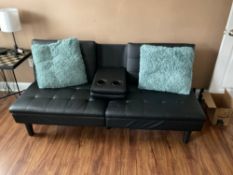 Futon with Cup Holder