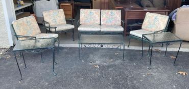 7 Piece Vintage Meadowcraft Wrought Iron Patio Set