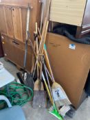 Group of Tools and Cleaning Untensils