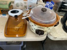 Vintage Rival Crock with Hot Server