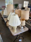 Large Lot of Table Lamps