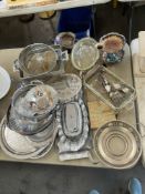 Lot of Silver Plate Serving Items