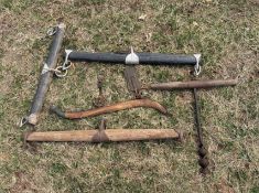 Antique Singletrees and Auger
