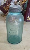 No. 13 Blue Mason Jar