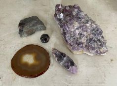 Group of Natural Mineral Specimens