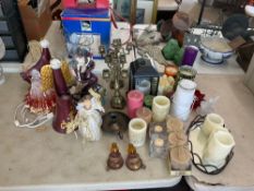 Lot of Candle Holders and Candles
