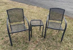 Wrought Iron Patio Chairs and Table