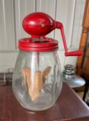 Vintage Dazey Glass Butter Churn