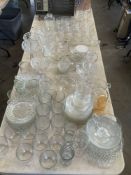 Large Lot of Assorted Glassware