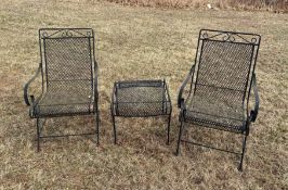 Wrought Iron Patio Chairs and Table