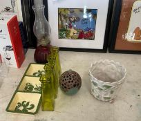 Decorative Vases and Assorted Items