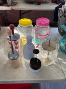 Assorted Choppers and Sun Tea Jars
