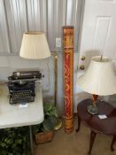 Floor Lamp and Decorative Wooden Shade
