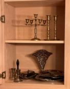 Lot of Silver Plate and Brass Items