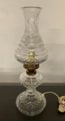 Crystal Hurricane Electric Table Lamp