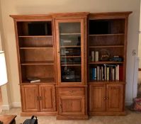 Oak Media Display Cabinet