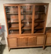Basic-Witz Glass Front Display Hutch
