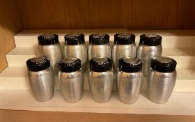 Vintage Kromex Aluminum Spice Shaker Set