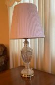 Dewdrop Cut Glass Crystal Table Lamp