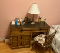 Matching Desk and Dresser with Vintage Side Table