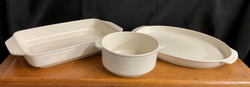 3 Pieces of Matching Vintage Lenox Temperware Baking Dishes